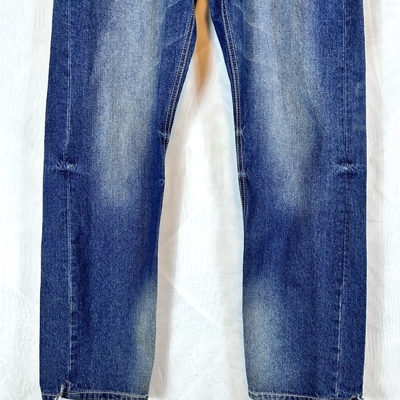 Men’s Indigo People Distressed Straight Leg Jeans Sz 34 x 32 - Picture 4 of 13